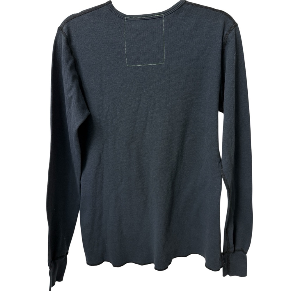 Aviator Nation L/S  Thermal Smiley Top Navy Unisex Medium West Coast Made in USA - Picture 3 of 9